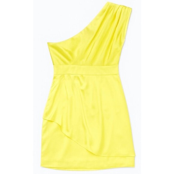 BCBGeneration Lovely One Shoulder Party Dress Cocktail Mini Dress Size 2 - Picture 2 of 7